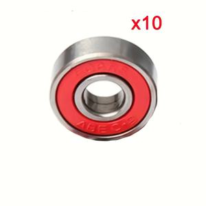 TEMU 10개 608-RS 608RS 볼 베어링 더블 고무 밀봉 보호 8mm X 22mm 7mm 미니어처 딥 그루브 608 RS 베어링