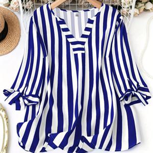 TEMU 플러스 사이즈 - 플러스 사이즈 - 긴팔 진주 라운드넥 셔츠