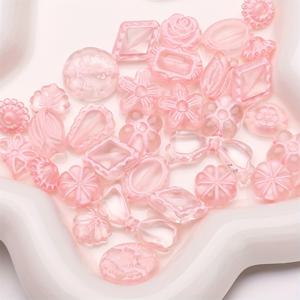 TEMU 0.7Oz 컬러풀 바로크 액세서리 투명 아크릴 비즈 - 주얼리 제작, 수공예 프로젝트, 폰 체인 장식에 완벽 - 공예 애호가를 위한 다기능 용품