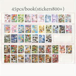 TEMU 로맨틱 메모리즈 시리즈의 빈티지 미국 패턴 스티커 45개 세트. 카드, 이름표, 스케이트보드, 휴대폰 케이스, 태블릿, 캘린더 앨범, 정크 저널 및 스크랩북 장식에 적합합니다.