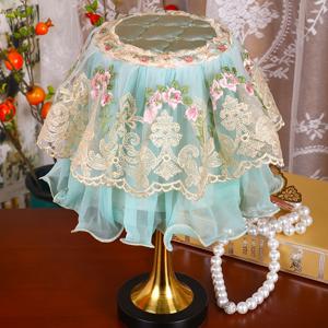 TEMU 책상 램프, 먼지 커버, 레이스 다용도 커버 타월, 소형 테이블 램프, 온수주전자, 건강주전자, 찻상, 재떨이 칸막이 천, 먼지 커버, 타월