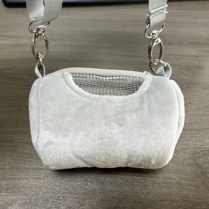 TEMU 휴대용 애완동물 배낭 1세트, 햄스터 실린더 사첼 기니피그 따뜻한 소형 반려동물 가방, 외출에 적합