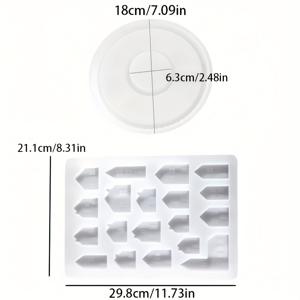 TEMU 2개 미니어처 하우스 실리콘 몰드 - DIY 비누 만들기, 레진 & 석고 주조용 - 현실적인 작은 방과 문, 인형의 집 디오라마 장식용 수제 미니 하우스, 불규칙한 모양 건물 (하우스)