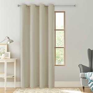 TEMU 1개 100% 커튼, 상단 금속 링으로 쉬운 설치, 100% 폴리에스터 소재, 침실, 거실, 사무실 프라이버시 강화, 사계절 사용 가능, 크리스마스 및 새해 장식용 침실 커튼