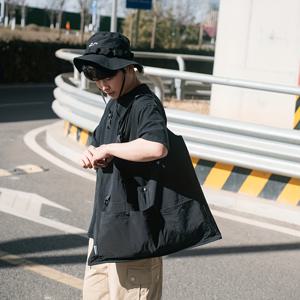 TEMU 다용도 조절식 공구 조끼 백팩, 다중 포켓, 대용량 숄더백 (통근, 여행, 야외 캠핑, 낚시, 사진 촬영용)