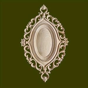 TEMU 1pc 단단한 나무 조각 인레이드 홀우드 벤이어 홈 데코, 무색 - 9.84인치/5.9인치 벽 스티커, 장식용 몰딩 및 캐비닛용 - 문과 창 - 벽난로 - 가구 - 배경 벽 등 벤이어 장식, DIY 장식, 휴일 장식