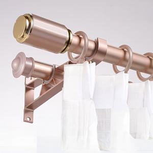 TEMU 스타일 창문 커튼용 두꺼운 알루미늄 합금 커튼봉 2개 세트 - 벽걸이 커튼 트랙 시스템, 이중 후크, 조절 가능한 하중 용량 (패널당 103 lbs), 침실, 욕실용