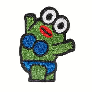 TEMU 1개 환상적인 비키니 개구리 자수 패치, 독특한 개구리 패치, 철제/바느질 가능, 옷·가방·모자 장식용 창의적 선물 패치