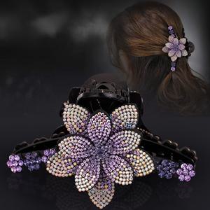 TEMU 심플한 연꽃 머리 집게 클립, 스타일리시하고 라이트 럭셔리하며 우아함, 데일리웨어 및 명절 선물용으로 적합