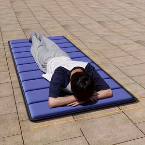 TEMU 1개 초광대형 캠핑 폼 매트 - 가볍고 접이식, 보관백 포함, 5인용 직사각형 야외/실내 수면 쿠션, 등산/피크닉/사무실 낮잠 | 내구성 강한 표면 & 플러시 디자인