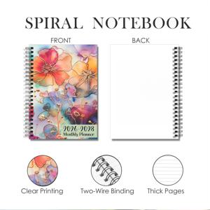 TEMU 1개 3종 휴대용 플래너 - 여성, 교사, 학생 및 전문가용 컴팩트 5.5x8.3인치 3단 플래너 (월간 캘린더, 연간 개요, 할 일 목록, 빈 페이지, 휴일 추적기) (2026-2028)