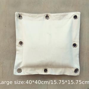 TEMU 1 윙 춘功夫 벽걸이 가방 | 튼튼한 받침대 & 걸이 루프가 있는 헤비 듀티 무술 훈련 가방, 가정용 헬스장, 도장용 내구성 좋은 펀칭 & 킥 가방, 흰색 바탕에 검은색 지퍼 & 금속 아일렛으로 부착 가능, 다양한 훈련 스타일에 적합