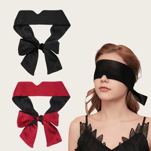 TEMU 1/2개 양면 블랙 - 여성용: 쉘터 라이트 수면 안대, 부드럽고 매끄러운 무압력 디자인, 숙면을 위한 안대