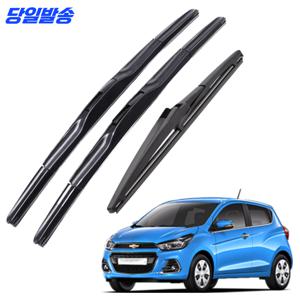 TEMU 1+1+1 스파크 M300 M400 전차종 호환 순정형 전면 후면 후방 뒷유리 와이퍼 1SD