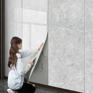 TEMU AOSOM 2롤 60x300cm 붙이는 타일 시트지 자체 접착 방수 벽지 스티커，대리석 무늬 벽 스티커, 주방 벽지 데칼, 가구 리모델링용 자체 접착식 스티커 - 광택 있는 대리석 패턴, 오일 방지 주방 백스플래시 스티커, 욕실,주방,캐비닛, 카운터탑 및 벽용, DIY가능 자르기 및 적용이 용이함