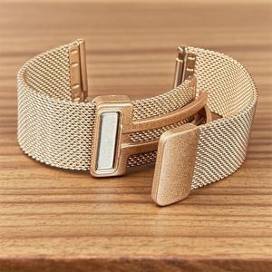 TEMU 20mm 및 22mm 스테인리스 스틸 메시 스트랩은 HW Watch GT 4, 3, 2, 2E (46mm 및 42mm 사이즈)와 호환되며, 마그네틱 조절 버클이 특징입니다. 또한 Samsung Galaxy Watch 7/6/5/4/6 Classic (44mm, 40mm, 47mm 사이즈)에도 적합합니다.