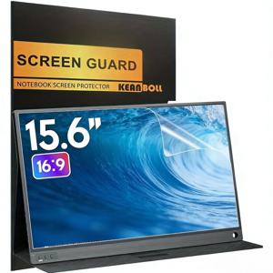 TEMU 15.6인치 휴대용 디스플레이용 1개 스크린 보호 필름 | 스크래치 방지, 눈부심 방지, HD 투명, ASUS ZenScreen, Lepow, InnoView, ARZOPA, MNN, QQH 호환 - 노트북, 태블릿, 스마트폰, TV 필수 (15.6인치 휴대용 전용)