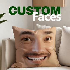 TEMU 1개 맞춤형 재미있는 얼굴 플러시 사진 프린트 베개커버, DIY 커플, 반려동물, 친구를 위한 맞춤형 베개 커버, 결혼식, 휴일, 파티, 어버이날, 스승의날, 추수감사절에 완벽한 선물