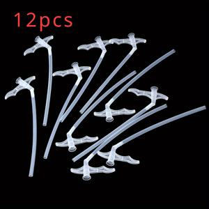 TEMU 12개 DIY 스프레이 폼 튜브 노즐 포함 - 간편한 갭 채우기 및 단열, 파이프 및 호스용 일회용 폴리우레탄 폼 글루건 커넥터, 실란트 연결에 이상적