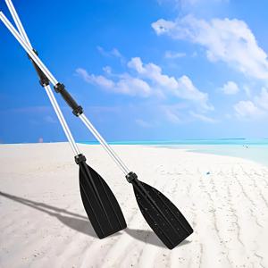 TEMU 2개 풍선보트 서핑 카약용 알루미늄 합금 패들, 길이 조절식 텔레스코픽 블랙 알루미늄 합금 노, 휴대용 양방향 패들, 간편한 설치