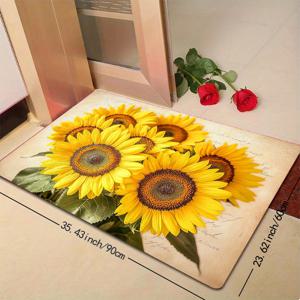 TEMU 1개 바닥 카펫 - 부드럽고 두꺼운 미끄럼 방지 쉬운 세척 스펀지 매트 PVC 백킹, 접착식 현관문, 욕실, 주방, 침실 & 거실용 - 세탁기 사용 가능한 모던 데코 카펫 (1개/8mm)