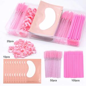 TEMU 브러시, 속눈썹 연장, 아이 패드, 마스카라 막대, 글루 링, 전문가용 속눈썹 애플리케이션 도구를 포함한 180개 속눈썹 연장 도구 세트. 무알코올, 무포름알데히드, 수동 작동, 배터리 불필요