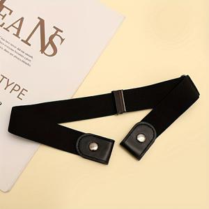 TEMU Lazy 벨트, 캐주얼 남녀공용 탄성 허리 밴드 바지, 빅사이즈 허리 감기, 편안한 벨트 청바지, [사계절용]