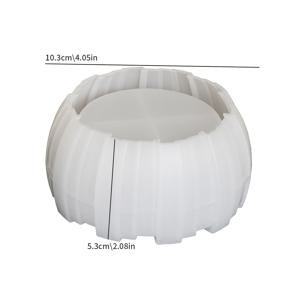 TEMU DIY 울타리 실리콘 캔들 몰드 불규칙 세로 줄무늬 에폭시 수지 보관 그릇 석고 캔들 컵 다육이 화분 콘크리트 클레이 주형 몰드