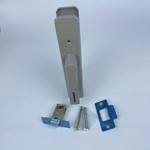 TEMU 5개/1세트 스타일리시 화이트 모던 키리스 엔트리 도어 핸들, 저소음 자석 잠금 - 알루미늄 및 황동 재질, 디자인, 침실 및 욕실에 적합, 실내 사용에 내구성, 전원 불필요, 간편한 설치