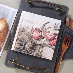 TEMU 33*33cm 프린트 냅킨, 일반 파티, 가족 모임, 호텔 및 카페 장식에 적합