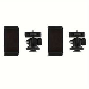 TEMU 360° 회전 짐벌이 있는 카메라 & 폰 마운트 - DSLR & 싱글 핫슈 어댑터, 확장 가능한 삼각대 액세서리, 휴대용 카메라, 핫슈 베이스, 미니 사진기, 삼각대 핫슈