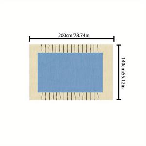 TEMU 부드럽고 두꺼운 1cm 높이의 북유럽 스타일 카펫, 모피를 한 캐시미어 소재, 미끄럼 방지 기능, 세탁 가능한 직사각형 거실과 침실 장식용 러그 - 크리스마스, 하누카, 데이 특가 상품