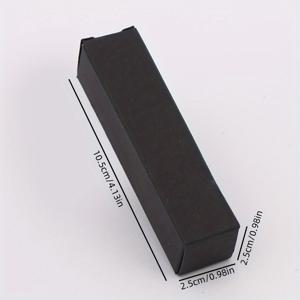 TEMU 립스틱 및 화장품 포장용 블랙, 화이트, 크라프트 종이 재질의 직사각형 선물 상자 20개 세트