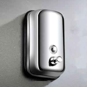 TEMU JUEMEL 500ml 비누 디스펜서, 304 스테인리스 스틸 재질의 벽걸이형 수동 액체 펌프, 욕실, 화장실, 학교, 호텔 및 레스토랑에서 샤워 젤 사용에 적합