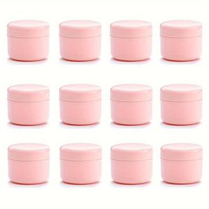 TEMU 12개 여행용 컨테이너 세트 - 50ml 누수 방지 실리콘 & PP 크림 용기, 얼굴, 몸, 눈 크림, 샴푸, 로션용 하드 밀봉 뚜껑 - 음료제외 화장품 용기