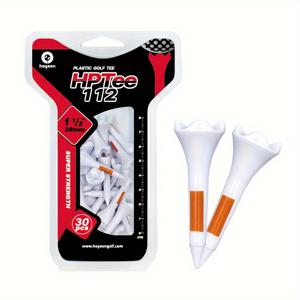 TEMU 한국 골프 티 크라운 네일 제로 저항 플라스틱 그라데이션 숏 볼 네일 38mm 30개/박스