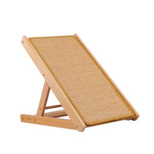 TEMU 조절 가능한 솔리드 우드 고양이 스크래치 보드와 시살 매트, 다단계 내구성 있는 고양이 등반 사다리, 고양이용 공간 절약 디자인, 고양이 벽 등반 시스템