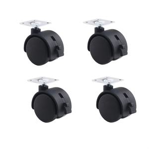 TEMU 브레이크가 있는 1.5인치 휠, 비브레이크 평면 범용 휠, 캐비닛, 커피 테이블용 4개 세트, 꽃꽂이용 내구성 범용 휠, 내압성 평면 카트