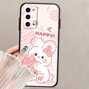 TEMU 폰케이스: 패션 카툰 귀여운 커플 베어 래빗 패턴 커버 갤럭시 노트 20 10 9 8 M32 M12 M11 M10 M02 F42 F12 10+ M01s Lite Ultra 5G 충격방지 무광 반투명 폰케이스 선물용