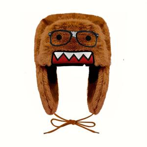 TEMU 토마군 자수 프린트 안경 착용 파일럿 캡, 파티 이벤트 모임 캐주얼 모자