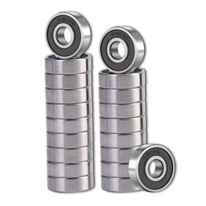 TEMU 미니어처 깊은 홈 볼 베어링 20개 세트, 모델 608 2RS, 이중 고무 씰이 있는 베어링 스틸 재질, 8mm x 22mm x 7mm