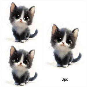 TEMU 3개 세트, 독특하고 스타일리시하며 트렌디한 패턴 열전사 스티커 - 여성스러운 디자인으로 스타일을 연출하며 티셔츠, 청바지, 스웨트셔츠에 적합 - 내구성이 뛰어나고 패셔너블한 백팩에 완벽