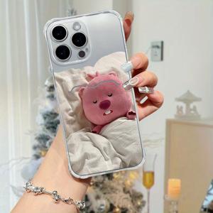 TEMU 아이폰 14, 15, 16 Pro Max, SE, 2, 6, 7, 8 Plus, X, XS Max, XR, 11, 12, 13용 드리미 디자인 포토 프레임 카드 홀더 폰 케이스 - 힐링 두들 스타일