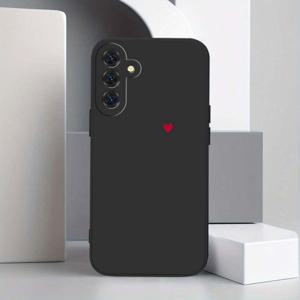 TEMU 폰 케이스: 갤럭시 S25 S24 S23 S22 S21 S23+ S22+ S21+ 라이트 플러스 울트라 FE 5G용 패션 아트 러브 하트 패턴 커버 선물, 소프트 사이드 블랙 화이트 폰 케이스