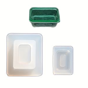 TEMU 귀여운 미니어처 도시락 레진 공예 몰드, 뚜껑 포함 초미니 사이즈, 작은 상자, 수제 프로젝트용 고탄성 실리콘 몰드