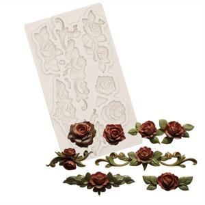 TEMU 실리콘 레진 몰드 | 석고 클레이, 케이크, 사탕, 초콜릿, 페이스트리, 봉봉, 디저트 레이스, 크리스마스, 할로윈, 하누카, 추수감사절, 발렌타인데이 장식용 몰드 - 해안 장식 자수