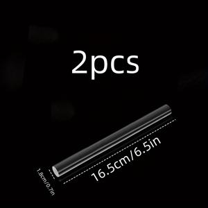 TEMU 2/4/8개 투명 플라스틱 폴리머 클레이 롤링 핀 - 2가지 사이즈 (6.5인치 & 8인치) DIY 공예, 조각 및 예술 프로젝트용 매끄러운 표면 - 초보자와 전문가용 내구성 있는 공예 도구