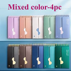 TEMU 4개의 어휘 노트북과 5개의 하이라이터, 각 88페이지, 컴팩트하고 휴대하기 쉬운 두꺼운 잉크 방지 베이지 눈 보호 종이, 시험 준비, 언어 학습, 메모 작성, 공부, 사무용 등에 적합 - 데이 선물