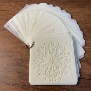 TEMU 60개 만다라 꽃 시리즈 페인팅 템플릿, 홀아웃 컬러링 템플릿, 벽 예술 앨범 장식 템플릿, DIY 핸드페인팅 템플릿, 페인팅 설명서, 두들링 프린팅 스프레이 템플릿. PET 소재, 세척 가능 및 재사용 가능. 수채화, 스톤 페인팅, 두들링 앨범, 스크래치 아트에 적합. 보관용 링 포함