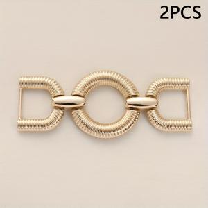 TEMU 2개 아연 합금 체인 가방 부착 버클, 허리 벨트 버클, 스카프 버클, 조절 가능한 체인 버클